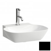 Раковина для ванной Laufen Ino 45х41 см с 1 отверстием шлифованная керамика черный матовый H8163007161111