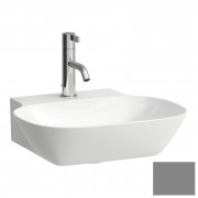 Раковина для ванной Laufen Ino 45х41 см с 1 отверстием шлифованная керамика графит матовый H8163007581111