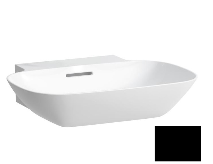 Раковина для ванної Laufen Ino 56х45 см без отворів шліфована кераміка чорний матовий H8163027161091