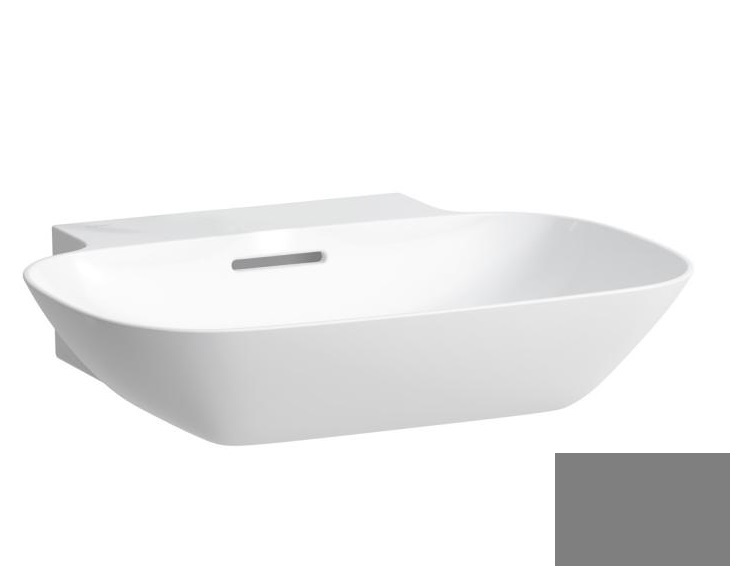 Раковина для ванной Laufen Ino 56х45 см без отверстий шлифованная керамика графит матовый H8163027581091