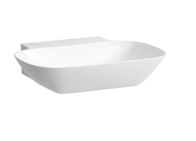 Раковина для ванной Laufen Ino 56х45 см без отверстий шлифованная керамика белый с покрытием LCC H8163024001121