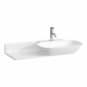 Раковина для ванной Laufen Ino 90х45 см с 1 отверстием полка слева керамика белый с покрытием LCC H8133014001111