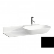 Раковина для ванной Laufen Ino 90х45 см с 1 отверстием полка слева керамика черный матовый H8133017161111