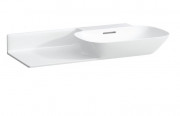 Раковина для ванной Laufen Ino 90х45 см без отверстий полка слева керамика белый матовый H8133017571091