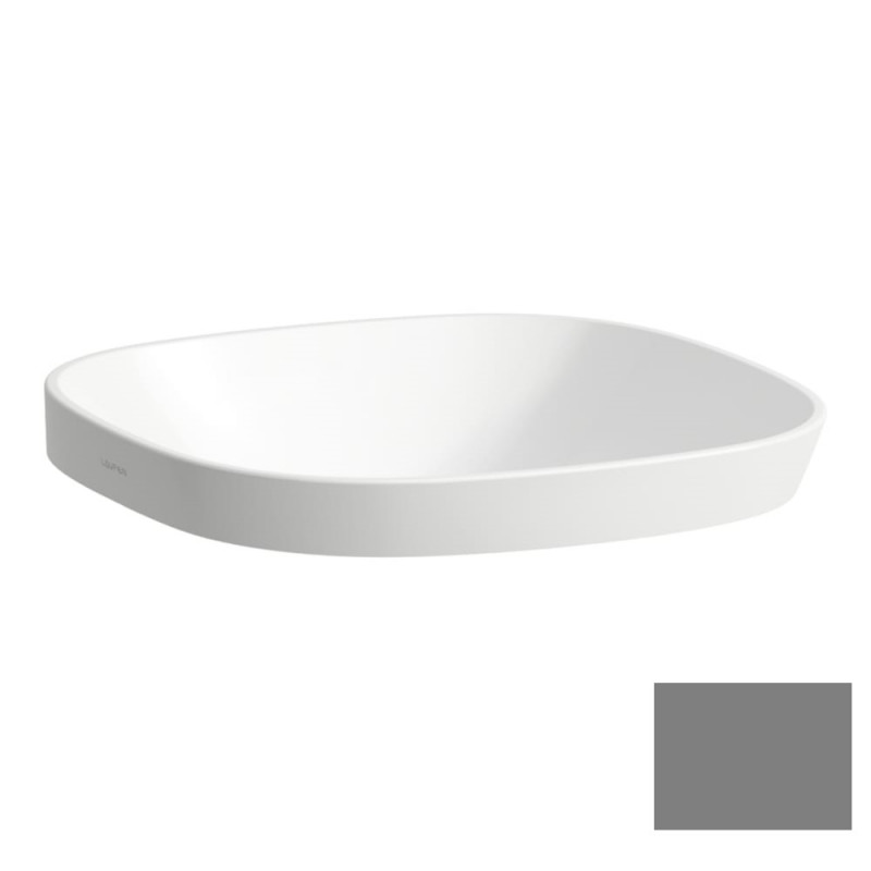 Раковина для ванної Laufen Ino 35х36,5 см кераміка без переливу графіт матовий H8173017581121