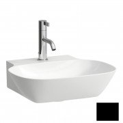 Раковина для ванної Laufen Ino 45х41 см з 1 отвором кераміка чорний матовий H8153017161111