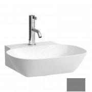 Раковина для ванной Laufen Ino 45х41 см с 1 отверстием шлифованная керамика графит матовый H8153017581111