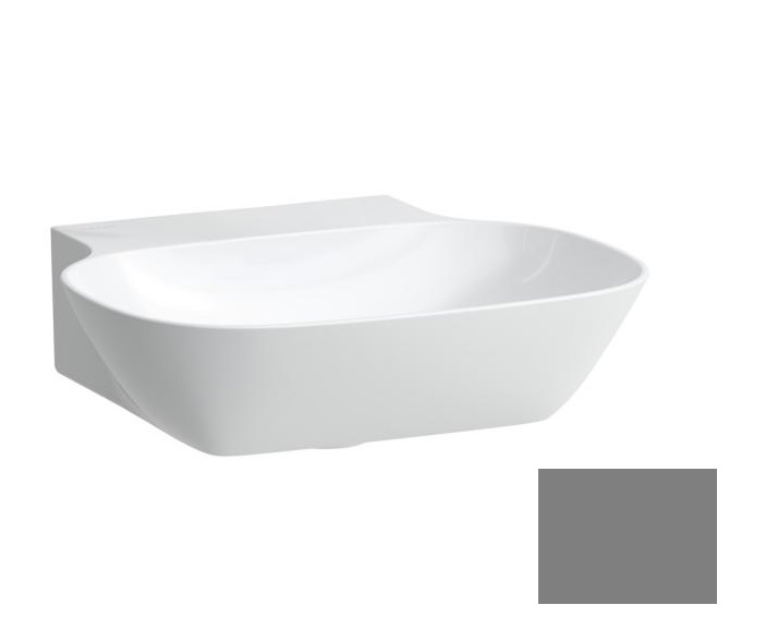 Раковина для ванной Laufen Ino 45х41 см без отверстий под смеситель керамика графит матовый H8153017581121