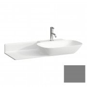 Раковина для ванной Laufen Ino 90х45 см с 1 отверстием полка слева керамика графит матовый H8133017581111