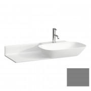 Раковина для ванної Laufen Ino 90х45 см з 1 отвором полиця зліва кераміка графіт матовий H8133017581111