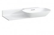 Раковина для ванной Laufen Ino 90х45 см без отверстий полка слева керамика белый матовый H8133017571091