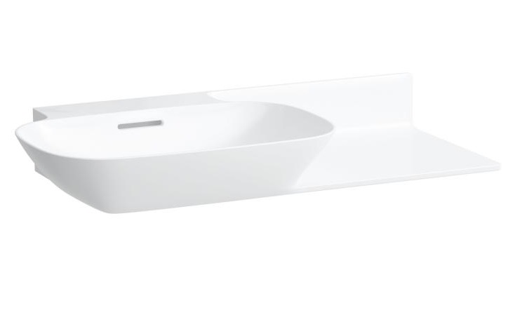 Раковина для ванной Laufen Ino 90х45 см без отверстий полка справа керамика белый H8133020001091