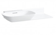 Раковина для ванной Laufen Ino 90х45 см без отверстий полка справа керамика белый с покрытием LCC H8133024001091