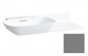 Раковина для ванной Laufen Ino 90х45 см без отверстий полка справа керамика графит матовый H8133027581091