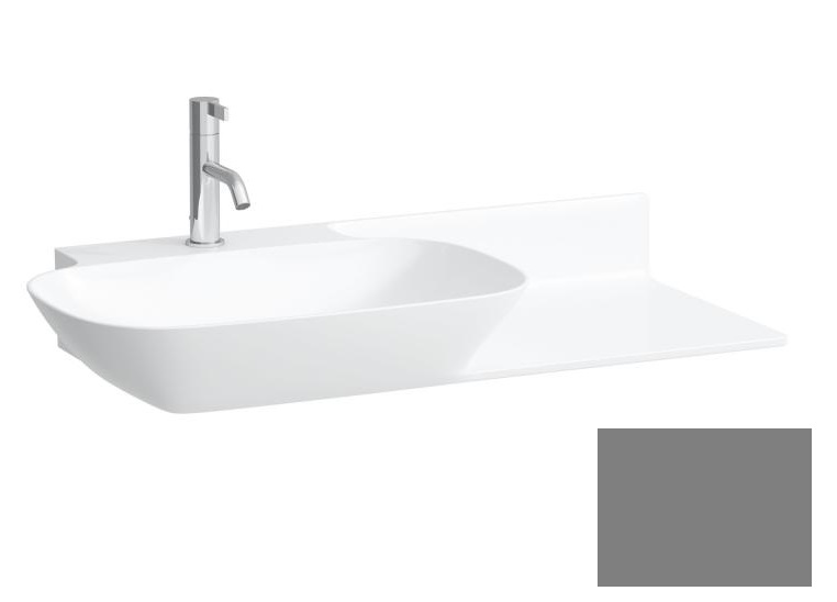Раковина для ванной Laufen Ino 90х45 см с 1 отверстием полка справа керамика графит матовый H8133027581111