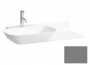 Раковина для ванной Laufen Ino 90х45 см с 1 отверстием полка справа керамика графит матовый H8133027581111