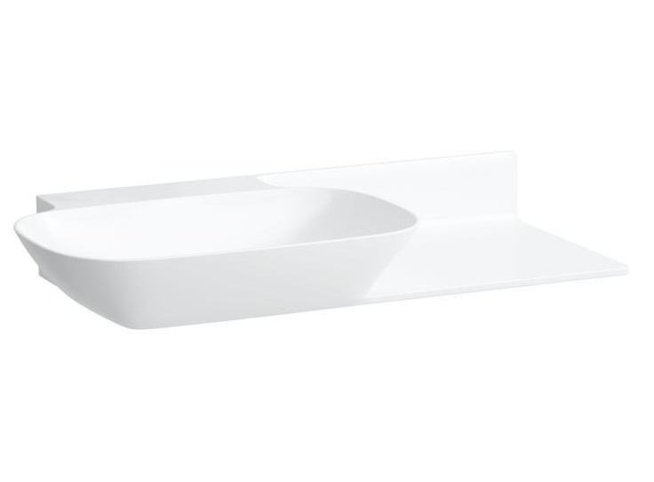 Раковина для ванной Laufen Ino 90х45 см без отверстий полка справа керамика белый H8133020001121