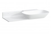 Раковина для ванной Laufen Ino 90х45 см без отверстий полка слева керамика белый с покрытием LCC H8133014001121