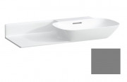 Раковина для ванной Laufen Ino 90х45 см без отверстий полка слева керамика графит матовый H8133017581091