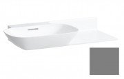 Раковина для ванной Laufen Ino 90х45 см без отверстий полка справа керамика графит матовый H8133027581091