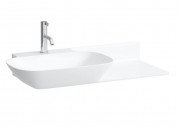 Раковина для ванной Laufen Ino 90х45 см с 1 отверстием полка справа керамика белый H8133020001111
