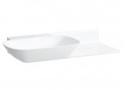 Раковина для ванной Laufen Ino 90х45 см без отверстий полка справа керамика белый матовый H8133027571121
