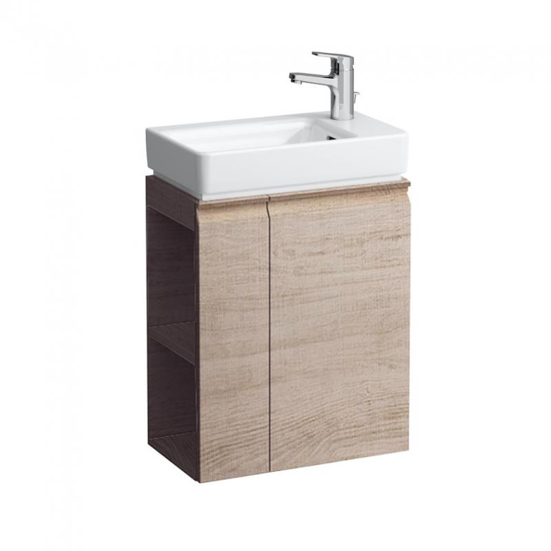 Тумба под раковину Laufen Pro S подвесная 47х27,5 см полка слева МДФ светлый дуб H4830020954791