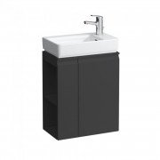 Тумба під раковину Laufen Pro S підвісна 47х27,5 см полиця зліва МДФ графіт H4830020954801