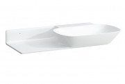 Раковина для ванної Laufen Ino 90х45 см без отворів полиця зліва кераміка білий матовий H8133017571121