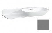 Раковина для ванной Laufen Ino 90х45 см без отверстий полка слева керамика графит матовый H8133017581091
