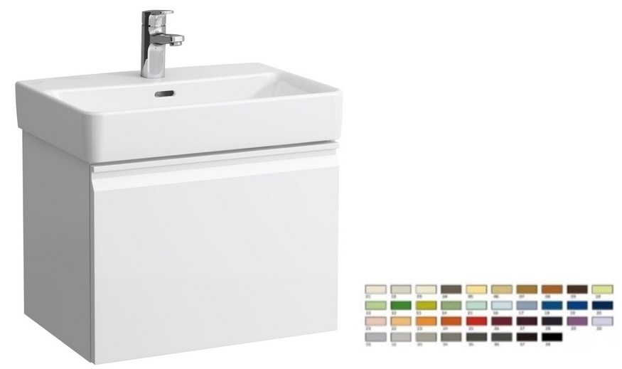 Тумба под раковину Laufen Pro S подвесная 51х37,2 см МДФ цвет на выбор H4830220959991