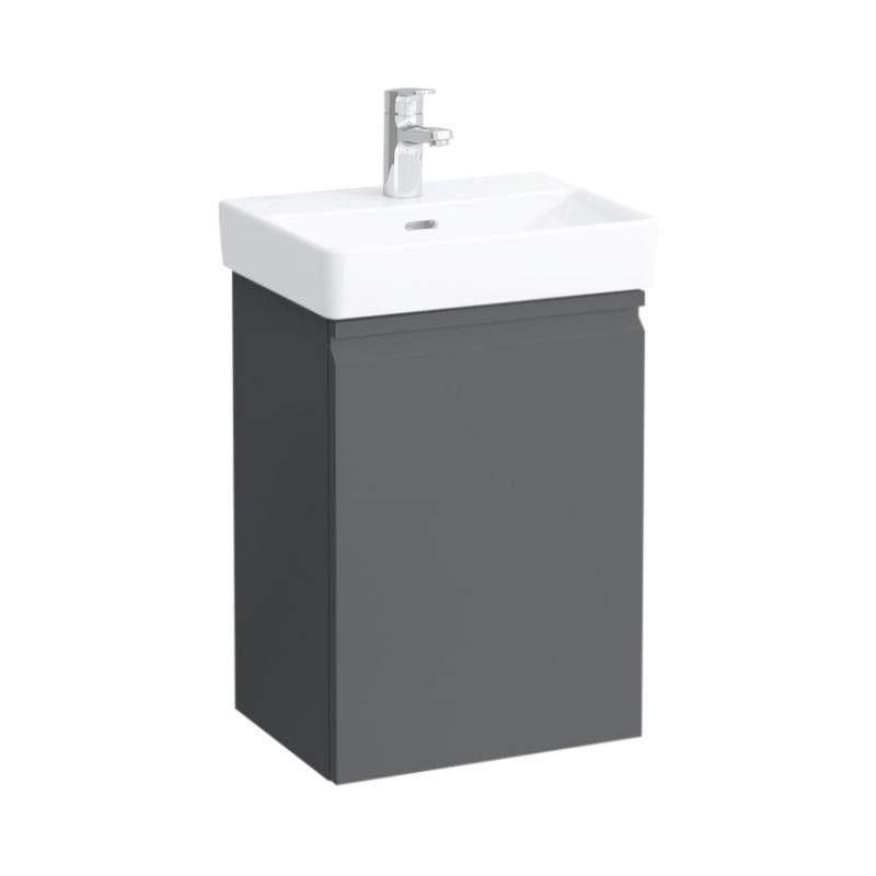 Тумба под раковину Laufen Pro S подвесная 41,5х32,1 см петли слева МДФ графит H4833010964801