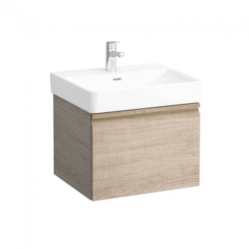 Тумба под раковину Laufen Pro S подвесная 52х45 см МДФ светлый дуб H4833510964791