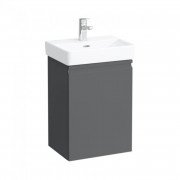 Тумба под раковину Laufen Pro S подвесная 41,5х32,1 см петли слева МДФ графит H4833010964801