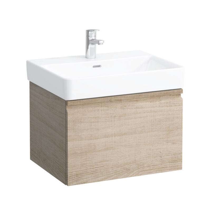 Тумба под раковину Laufen Pro S подвесная 57х45 см МДФ светлый дуб H4833720964791