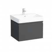 Тумба под раковину Laufen Pro S подвесная 57х45 см МДФ графит H4833710964801