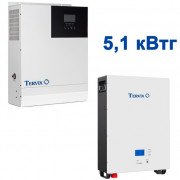 Система автономного питания Tervix BANKA 5,1 кВтч – инвертор 5кВ + аккумулятор 51,2В 100 Ач 693610