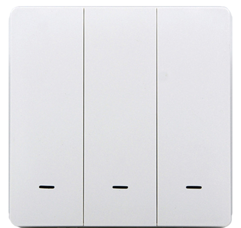 Розумний клавішний вимикач Tervix Pro Line ZigBee Push Switch 3 клавіші без нуля білий 438111