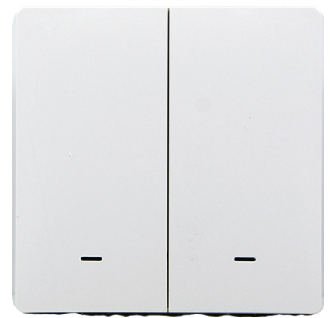 Розумна клавішна кнопка-вимикач Tervix Pro Line ZigBee Push Button 2 на батарейках 433021