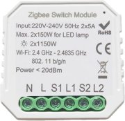 Умный выключатель Tervix Pro Line ZigBee Switch 2 клавиши 433121