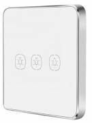 Умный сенсорный выключатель Tervix Pro Line ZigBee Touch Switch 3 клавиши без нуля 438131