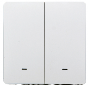 Умный клавишный выключатель Tervix Pro Line ZigBee Push Switch 2 клавиши без нуля белый 433111
