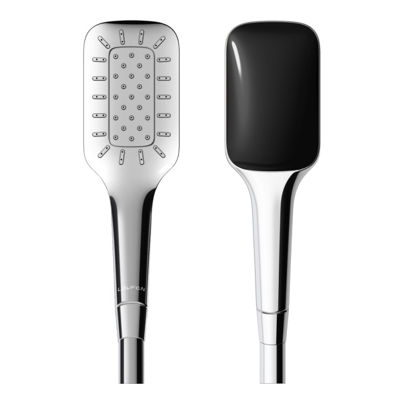 Душова лійка Laufen MyCity 100 1 режим з RubiClean та Ecochoice хром/чорний H3619830741511