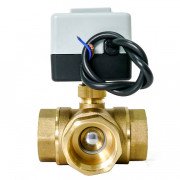 Кульовий клапан Tervix Pro Line ORC 3-way 3-ходовий н/в 1/2'' DN15 з електроприводом латунь 202112