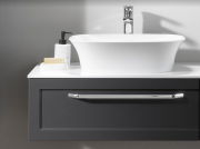 Раковина для ванной Kolpa San Blanche 39х53х15 см накладная литой мрамор белый 563260