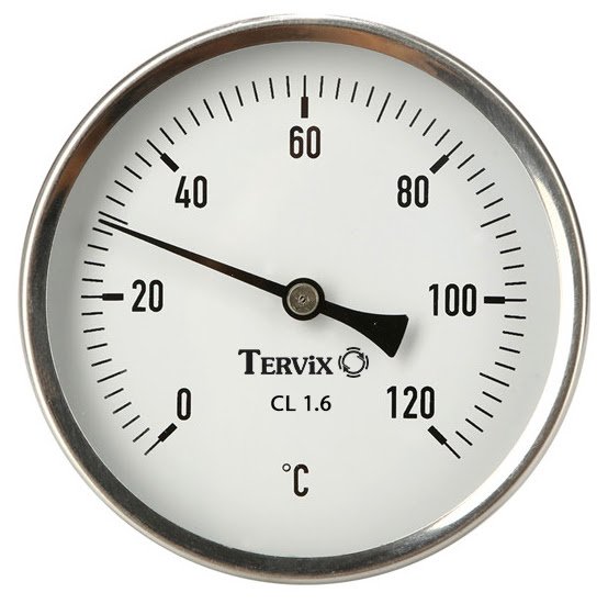 Термометр Tervix Pro Line Bith 80/68 0-120°С 1/2'' аксиальное подключение 356835