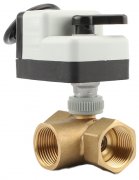 Кульовий клапан Tervix Pro Line ZERG 3-ходовий н/в 1/2'' DN15 з самоповоротним електроприводом латунь 206112