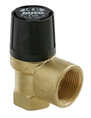 Клапан запобіжний Duco 2,5 бар 1''х1 1/4'' латунь 25020