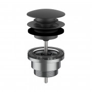 Донный клапан для раковины Laufen Automatic Clic 1¼'' черный матовый титан с PVD-покрытием H3709890811041