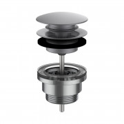 Донный клапан для раковины Laufen Automatic Clic 1¼'' матовая нержавеющая сталь с PVD-покрытием H3709890901041